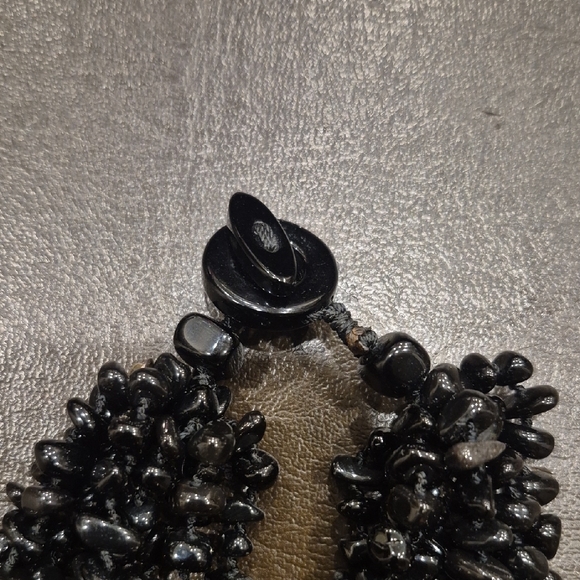 Black Onyx Necklace 8 Strand - Picture 3 of 6